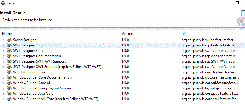 instalar plugin windows builder para interfaces gráficas en java